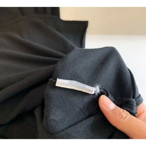 Joie Dress Womens XS Extra Small Black Sleeveless Stretch Bodycon Halter Midi - Picture 8 of 10